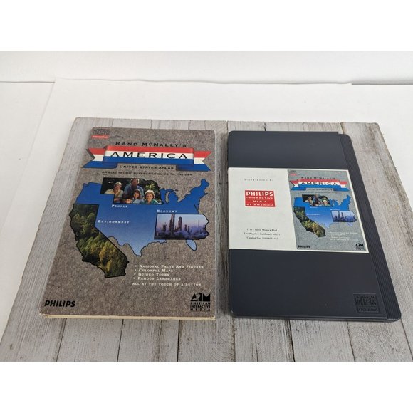Rand McNallys America United States Atlas Interactive Compact Disc Phillips CD-i - Picture 1 of 5
